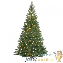 Sapin de Noël Vert décoré 150 cm avec 310 branches et pied support