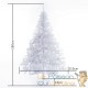 Sapin de Noël Blanc artificiel 180 cm avec 533 branches et pied support