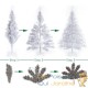 Sapin de Noël Blanc artificiel 180 cm avec 533 branches et pied support