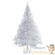 Sapin de Noël Blanc artificiel 180 cm avec 533 branches et pied support