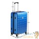 Valise Rigide Solide Bleue 105 litres. Qualité et facilté pour le voyage