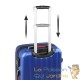 Valise Rigide Solide Bleue 90 litres. Qualité et facilté pour le voyage