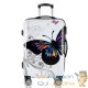 Valise Rigide Solide Motif Papillon 42 litres. Qualité et facilté pour le voyage