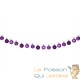 Lot de 2 : Guirlande de Noël Boules et LED sapin 2m VIOLET