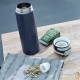 Thermos moderne et de qualité Bleu Foncé 600 ml pour étudiants, salariés, employés et ouvriers