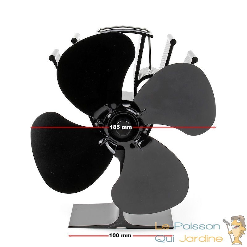 ▷ Ventilateur pour poêle 18.5 x 11 x 7.5 cm au meilleur prix - Accessoires  poêle