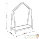 Range Bûches intérieur 78 cm . Portant métal pour rangement bois de chauffage