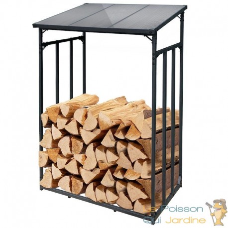 Range bûches extensible - range bois de chauffage exterieur