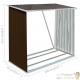 Abri Stockage Bûches Extérieur Marron 163x83x154 . Idéal rangement bois de chauffage