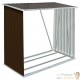 Abri Stockage Bûches Extérieur Marron 163x83x154 . Idéal rangement bois de chauffage