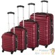 4 Valises de Voyage Solides Bordeaux 25 - 45 - 72 - 108 litres. Pour le voyage court et long