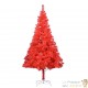 Sapin de Noël Rouge Artificiel 180 X 93 cm et pied support pour un Noël original.