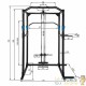 Rack - Cage de Musculation Abdominaux et haltérophilie. Confortable et de Qualité