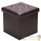 Pouf Avec Rangement Marron pour salon ou chambres. Simili