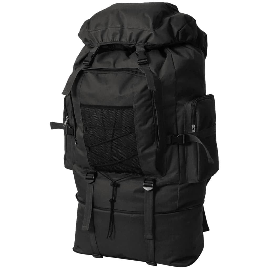 Sac à dos 100L Noir Multi poche Sac à Dos Style Militaire