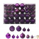 100 Boules de Noël Couleur Violet pour décorer votre sapin de Noël