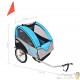 Remorque Vélo Turquoise pour enfants à attacher à un vélo. Robustes, maximum pour 30 kg