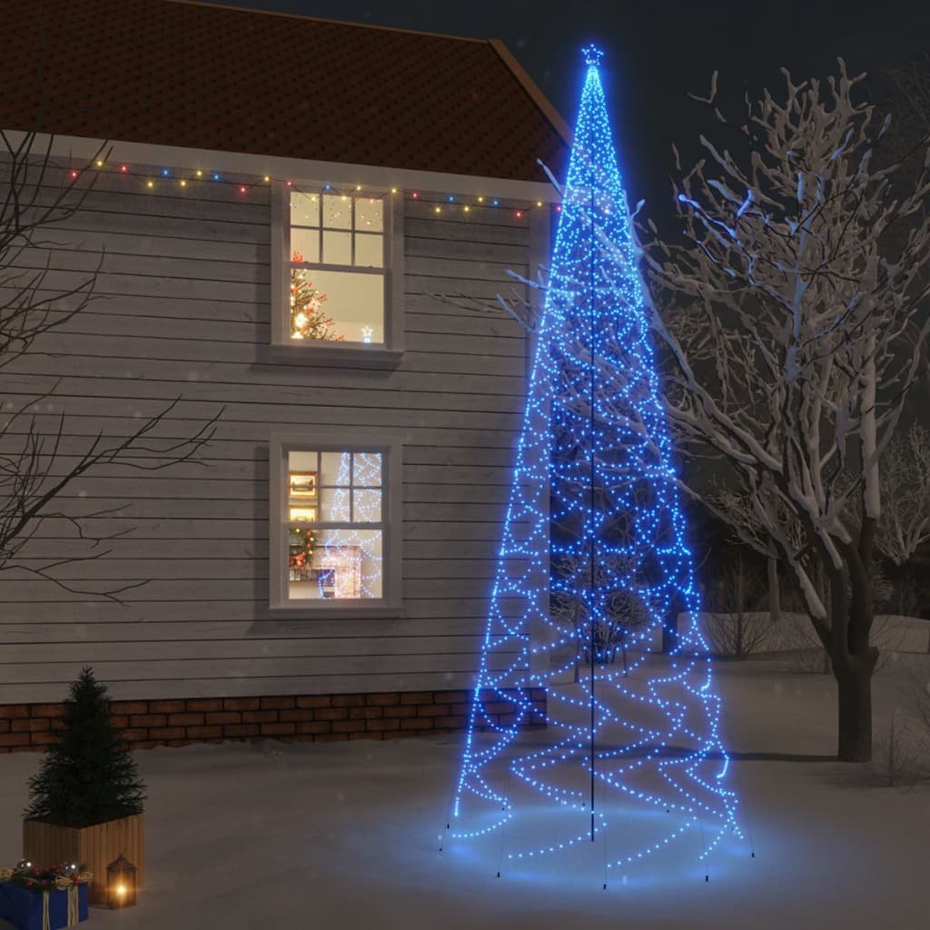 Sapin de Noël EN LED : 8m de haut 3000 LED Bleu