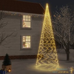 Sapin de Noël EN LED : 5m de haut 1400 LED Blanc Chaud