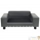 Canapé ou Lit pour chien. Sofa Gris 81 x 43 x 31 cm similicuir et Velours & Confortable