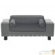 Canapé ou Lit pour chien. Sofa Gris 81 x 43 x 31 cm similicuir et Velours & Confortable