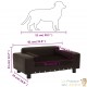 Canapé ou Lit pour chien. Sofa Marron 81 x 43 x 31 cm similicuir et Velours & Confortable