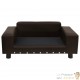 Canapé ou Lit pour chien. Sofa Marron 81 x 43 x 31 cm similicuir et Velours & Confortable