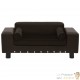 Canapé ou Lit pour chien. Sofa Marron 81 x 43 x 31 cm similicuir et Velours & Confortable