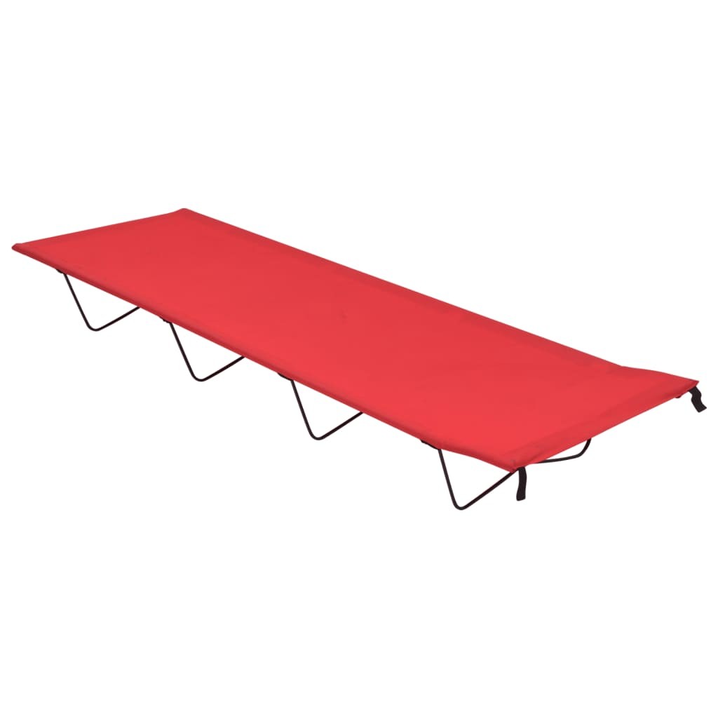 Lit de Camp Rouge 180 cm de long. Ideal camping, caravaning, vanlife, expédition