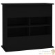 Meuble Noir Pour aquariums de 80 X 30 cm. 2 Portes Support solide et stable pour auqariums