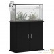 Meuble Noir Pour aquariums de 80 X 30 cm. 2 Portes Support solide et stable pour auqariums