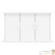 Meuble Blanc Brillant Pour aquariums de 100 X 40 cm. 3 Portes Support solide et stable pour auqariums