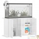 Meuble Blanc Brillant Pour aquariums de 100 X 40 cm. 3 Portes Support solide et stable pour auqariums