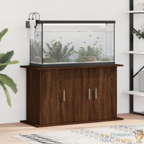 Meuble Marron Pour aquariums de 100 X 40 cm. 3 Portes Support solide et stable pour auqariums