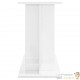 Meuble Support Blanc Brillant Aquariums 80 X 30-35 cm. 1 étagère Support solide et stable pour aquariums