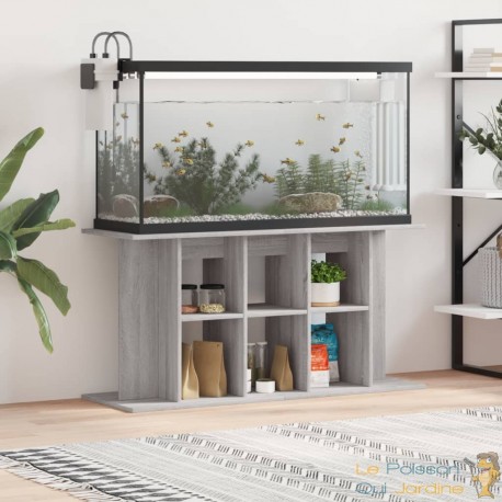 Meuble Aquariums Support Gris 120 X 40 cm. 1 étagère Support solide et stable pour aquariums