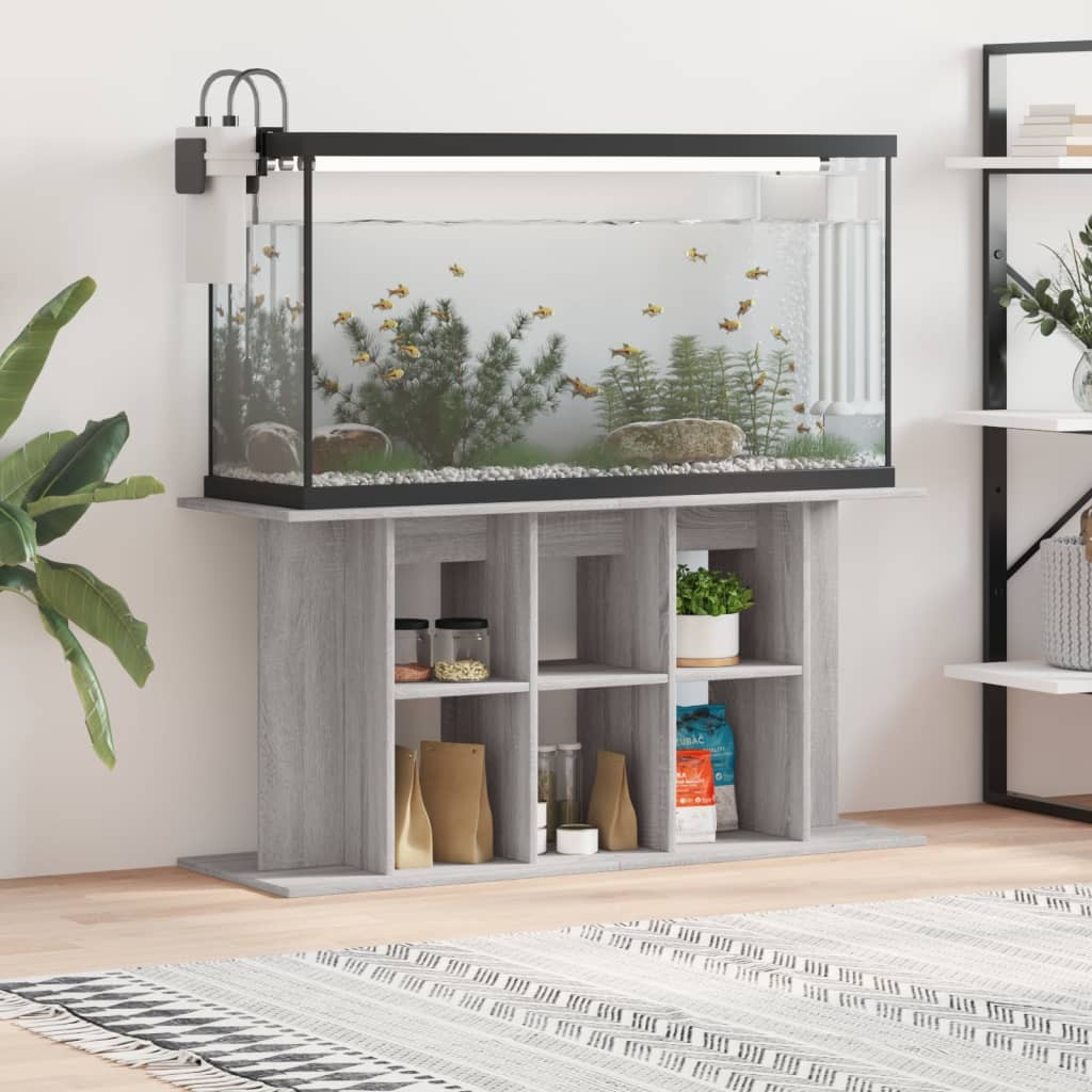 Meuble Aquariums Support Gris 120 X 40 cm. 1 étagère Support solide et stable pour aquariums