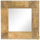 Décoration Murale Miroir 50 X 50 cm cadre en bois massif