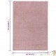 Tapis Salon Poils Courts. Rose. 120 X 170. Design, Chaud & Confortable