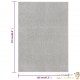 Tapis Salon Poils Courts. Gris Clair. 120 X 170. Design, Chaud & Confortable