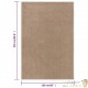 Tapis Salon Poils Courts. Marron. 160 X 230. Design, Chaud & Confortable