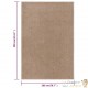 Tapis Salon Poils Courts. Marron. 200 X 290. Design, Chaud & Confortable