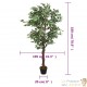 Lot de 2 Ficus 180 cm Artificielle. Pour une décoration d'intérieur Sublimée