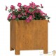 Jardinière Acier Corten Avec Pieds 32 X 30 X 33 cm. Aspect Rouille, Très tendance. Jardin, Patio, Balcon