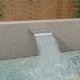 Cascade - Fontaine incurvée Inox Bassin De Jardin & Piscine 45 x 9 x 26 cm