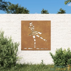 Plaque Tableau Décoration Murale Jardin 55 cm de long: Danseuse En Corten