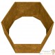 Lot de 2 Jardinières Acier Corten Hexagonale 90 X 90 X 45 cm. Aspect Rouille, Très tendance. Jardin, Patio, Balcon