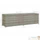 GRAND Coffre de jardin Gris Polyrotin 200 X 50 X 60 cm. Rangement facile et discret