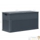 Coffre de jardin Gris Anthracite Plastique Solide 116 X 46 X 60 cm 320 l de volume. Rangement facile et discret