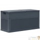 Coffre de jardin Gris Anthracite Plastique Solide 116 X 46 X 60 cm 320 l de volume. Rangement facile et discret